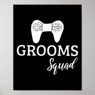 Groom Squad Wedding Bachelor Party Wedding Party F Poster