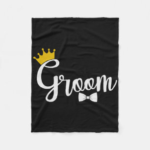Groom Squat Bachelor Party Wedding Rehearsal Dinne Fleece Blanket