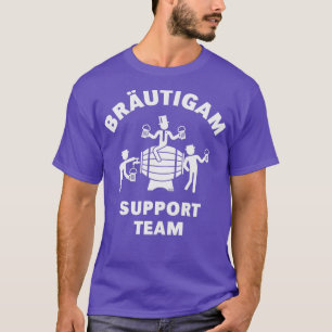 Groom Support Team JGA Beer Barrel White T-Shirt