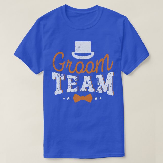 Groom Team Engagement Bachelor Party Groomsman  T-Shirt (Design Front)