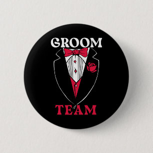 Groom Team Groom Squad Stag Night Bachelor Party 6 Cm Round Badge