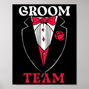 Groom Team Groom Squad Stag Night Bachelor Party Poster