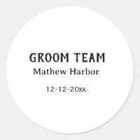 Groom team groomsman name date bachelore party