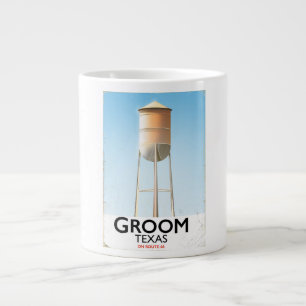 Groom Texas Route 66 Americana travel print Large Coffee Mug