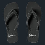Groom Thongs<br><div class="desc">Groom The beach is calling, and these flips flops are your answer! Pay ode to the summer and free your toes. Live, work and play with your feet exposed. Life really is a beach. Thong style, easy slip-on design. 100% rubber makes sandals both heavyweight and durable. Cushioned footbed with textured...</div>