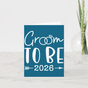 Groom to be 2026 future husband bachelor wedding card
