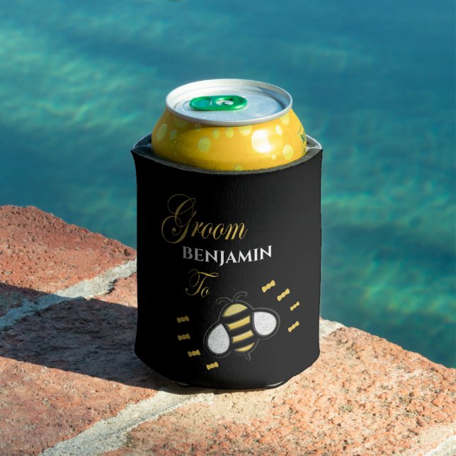 Groom To Be Bachelor Party Personalise Can Cooler (In Situ Pool)