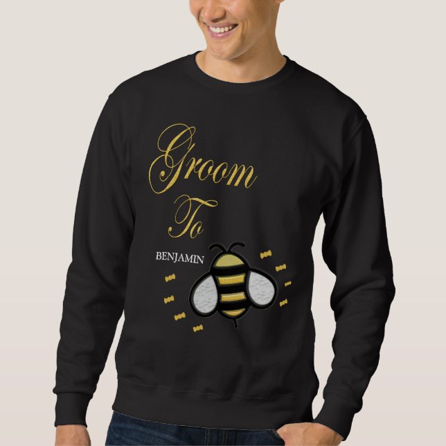 Groom To Be Bachelor Party Personalise Sweatshirt (Front)