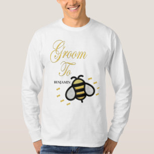 Groom To Be Bachelor Party Personalise T-Shirt