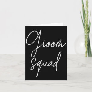 Groom Tribe Bachelor Party Shirts For Men Card