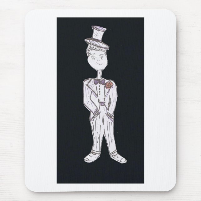 Groom Tuxedo Mouse Pad (Front)