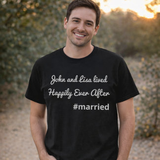 Groom Wedding Custom Shirt - Just Married Husband