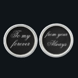 Groom Wedding Day Cufflinks First Anniversary Gift<br><div class="desc">Groom Wedding Day Keepsake Gift Cufflinks - Gift for your husband to be on your wedding day - Great Wedding Gift for the Groom - Wonderful wedding party cufflinks - Groom present - Groom gift - Wedding Day gift for the Groom - Husband Anniversary Present - Husband Anniversary Gift</div>