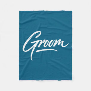 Groom wedding funny bachelor party costume fleece blanket