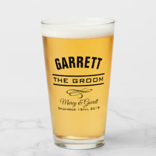 GROOM WEDDING PARTY TUMBLER GLASS