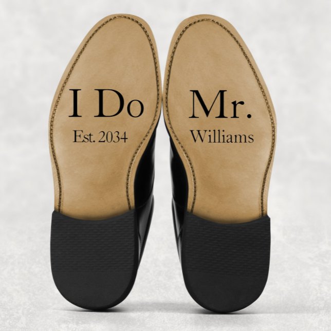 Groom Wedding Shoes Custom Mr I Do Vinyl Sticker (Groom Wedding Shoes Custom Mr I Do Vinyl Sticker
)