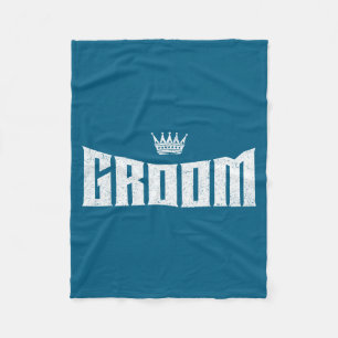 Groom wedding shower bachelor party gift fleece blanket