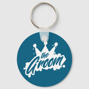 Groom wedding the king shower bachelor party gift key ring