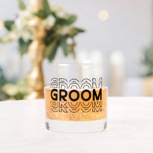 Groom  whiskey glass