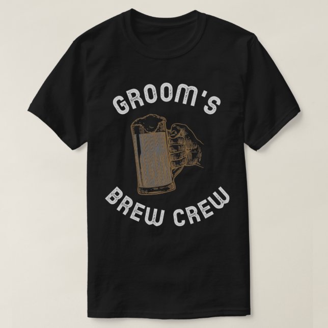 Groomamp39s Brew Crew T-Shirt (Design Front)