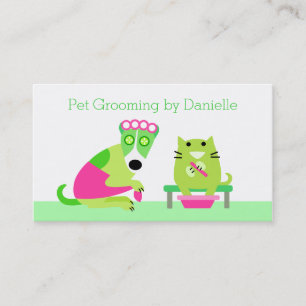 Groomer - Dog & Cat Spa Business Card