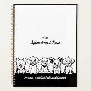 Groomer Dogs Professional Appointment Book Planner