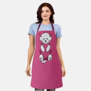 Grooming Apron Front Dog Carrier - Bichon in Pink 