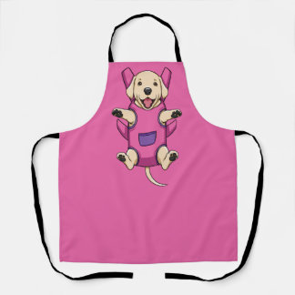Grooming Apron Front Dog Carrier Labrador in Pink