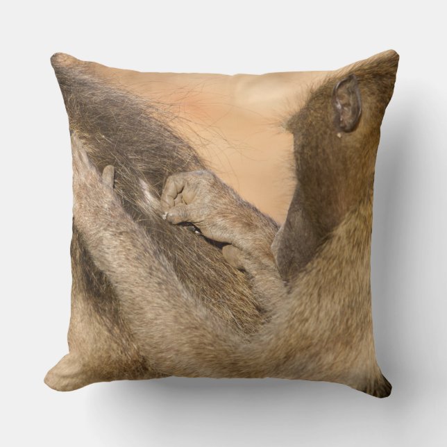Grooming baboons cushion (Front)