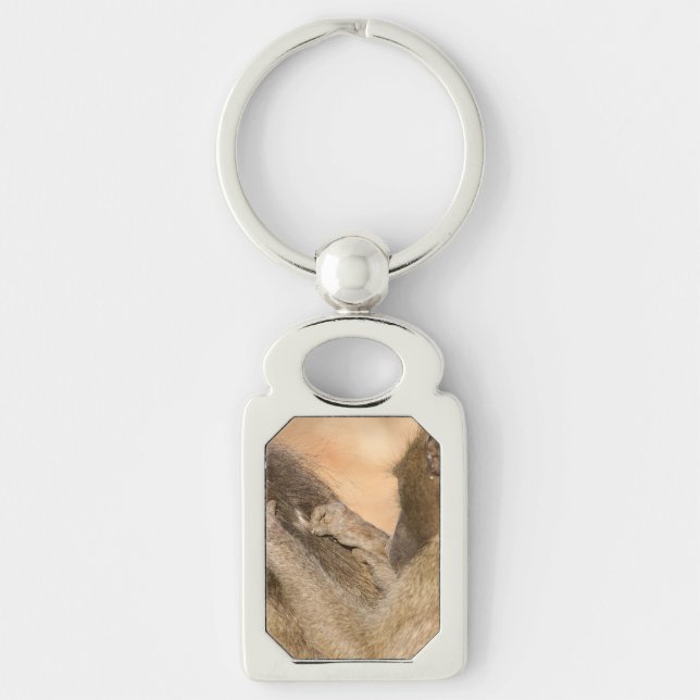 Grooming baboons key ring (Front)