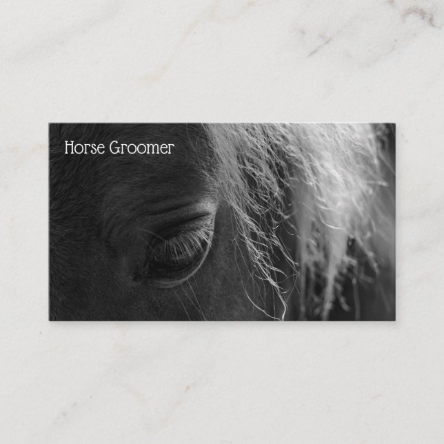 Grooming Horse Business Card (Front)