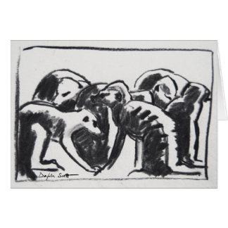 Grooming meerkats - Art card