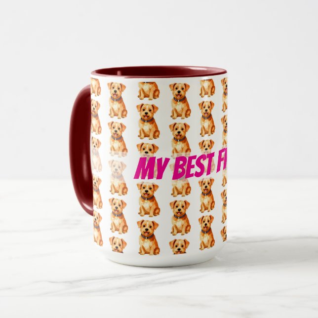 Grooming Pet Personalized Gold Elegant Collection Mug (Front Left)