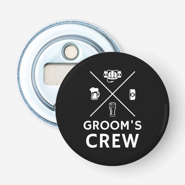 Groom's Crew Groomsmen Bachelor Party   Bottle Opener (Front)