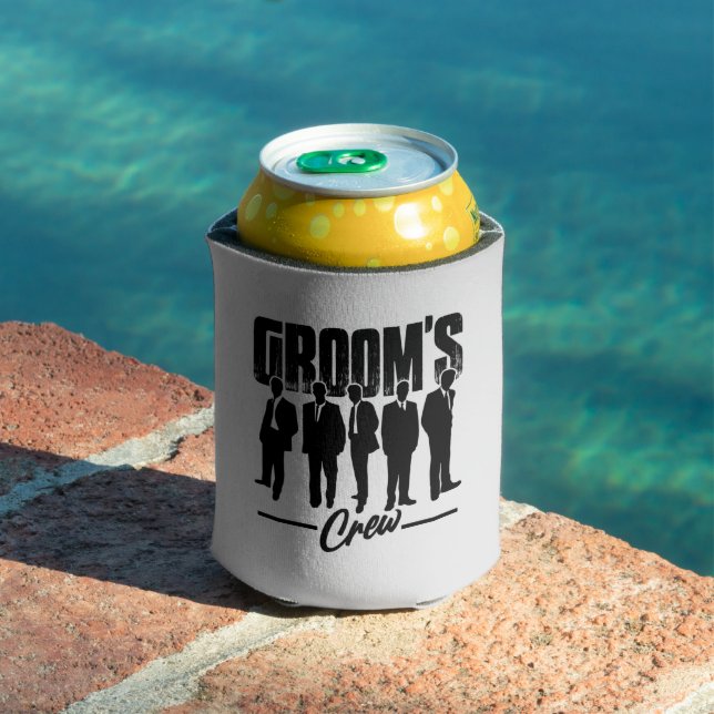 Groom's Crew Groomsmen Bachelor Party  Can Cooler (In Situ Pool)