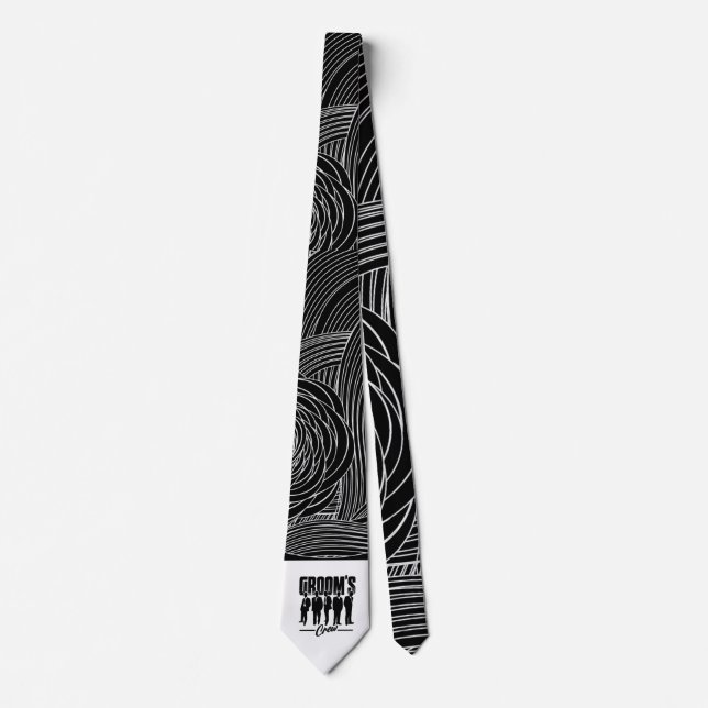 Groom's Crew Groomsmen Bachelor Party Tie (Front)