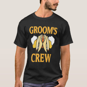 Groom's Crew Retro Cool Bachelors Party Designs Pr T-Shirt