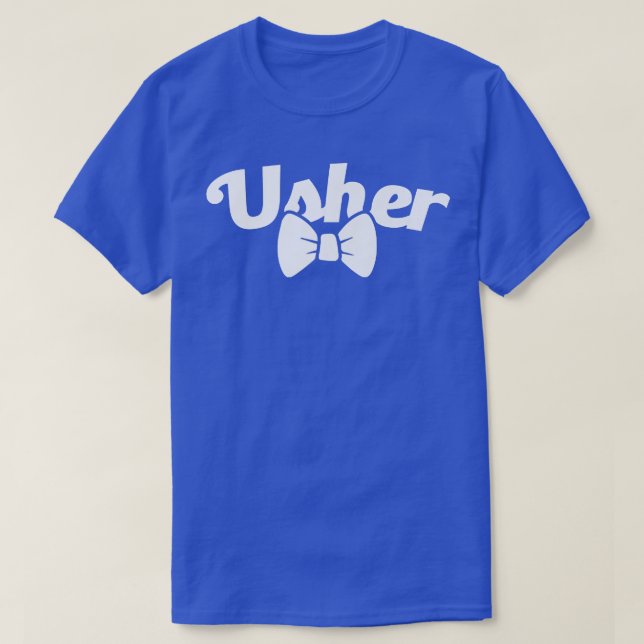 Grooms Crew Usher Bachelor T-Shirt (Design Front)