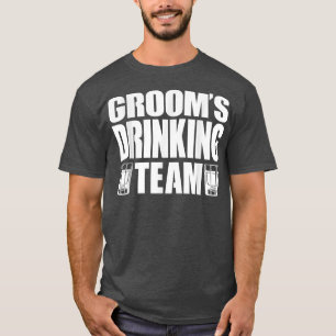 Grooms Drinking Team, Bachelor Party, Men Matching T-Shirt