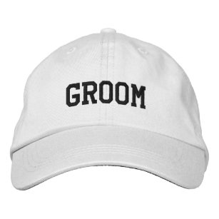 Grooms Embroidered Cap