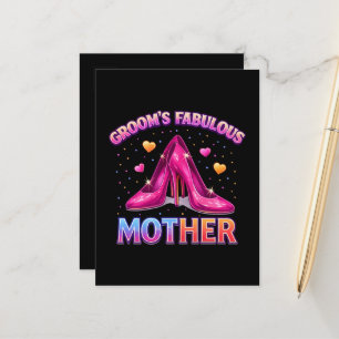Groom's Fabulous Mother Mum Of The Groom Announcement Postcard