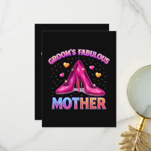 Groom's Fabulous Mother Mum Of The Groom Thank You Card