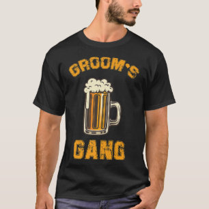 Grooms gang with beer to the bachelor party T-Shirt