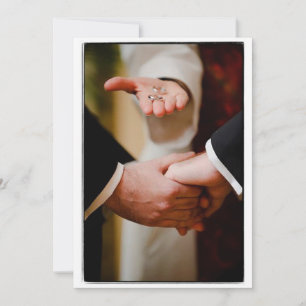 Grooms Gay Wedding Commitment Ceremony LOVE Card