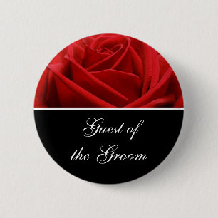 Groom's Guest Wedding Reception Identification 6 Cm Round Badge