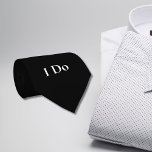 Groom's I Do Wedding Day Apparel Black Tie<br><div class="desc">Groom's I Do Wedding Day Apparel Black neck tie. Work your look in this all black "I Do" groom's neck tie.</div>