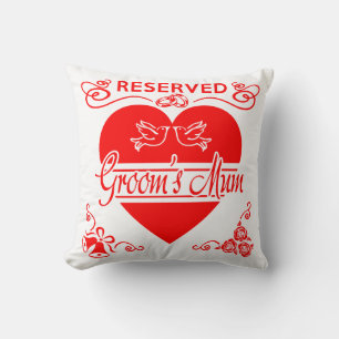 Groom's Mum Cushion. Reserved for the Groom's Mum Cushion