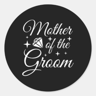 Grooms Mum Marriage Bridal Shower Mother Of The Gr Classic Round Sticker