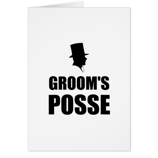 Grooms Posse Card