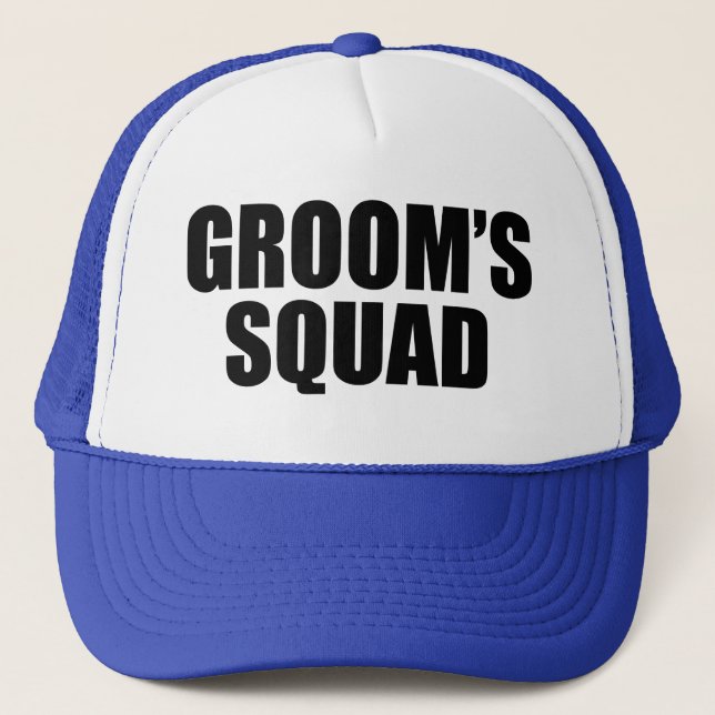 Groom's Squad funny hat for groomsman (Front)